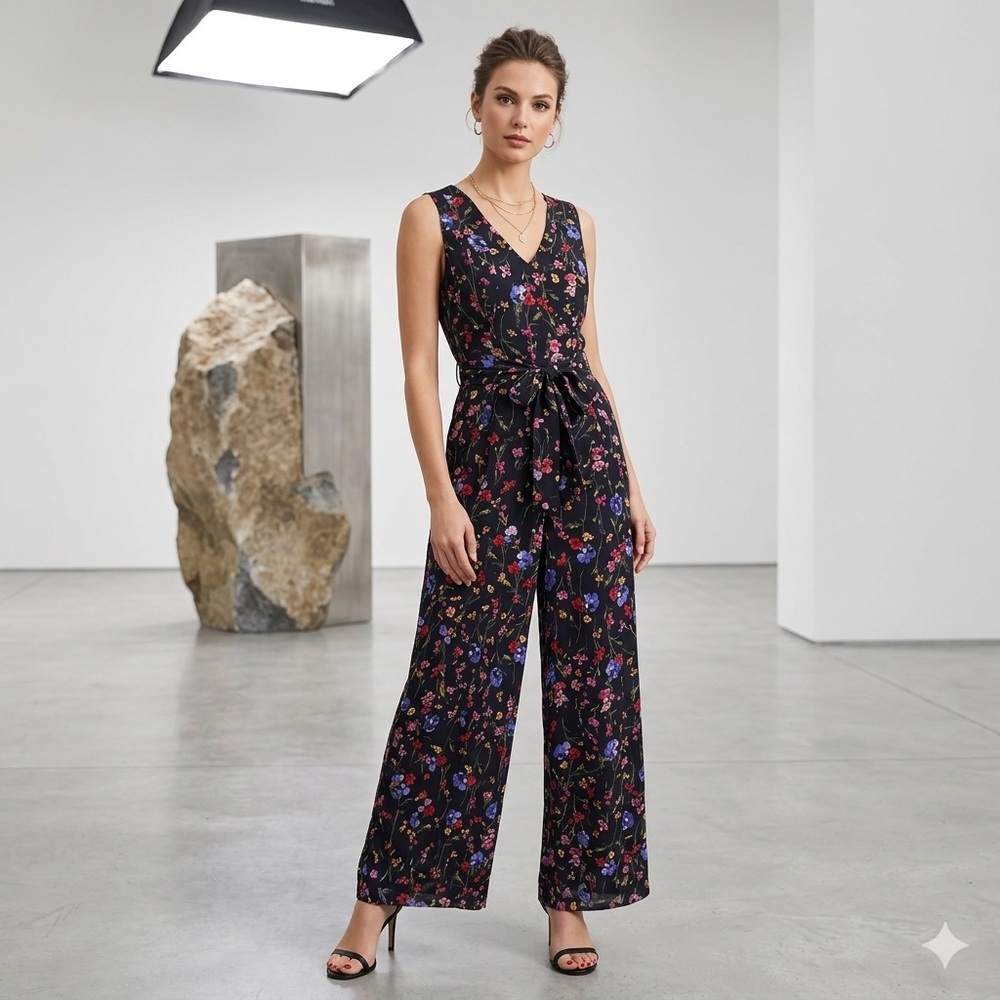 Hobbs London Floral Printed Jumpsuit size 6